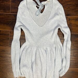 LC Lauren Conrad Soft Blue Knit Top